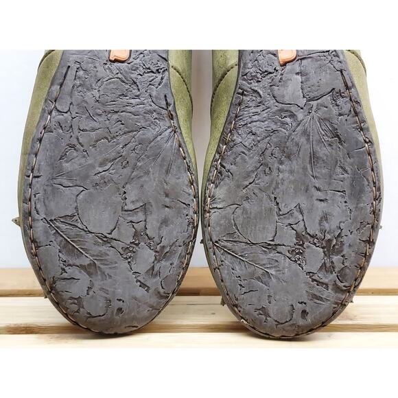 Born Womens | Green | Leather Round Toe Floral Ballet Flat Size 8.5 - Picture 11 of 12